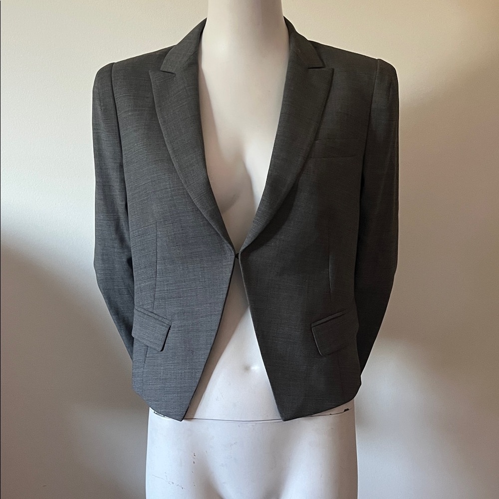 Theory Charcoal Wool Blazer